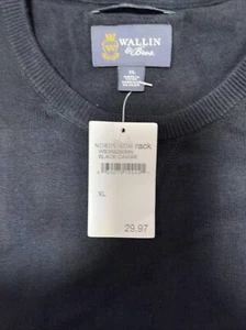 Wallin And Bros Black Caviar Crew Neck XL NTW Nordstrom Rack - Picture 1 of 6