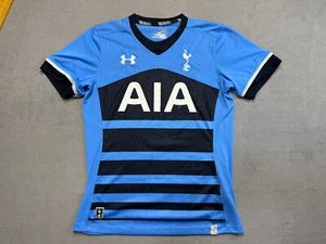 Under Armour 2015-2016 Tottenham Away jersey blue Shirt Mens size M fitted - Picture 1 of 21