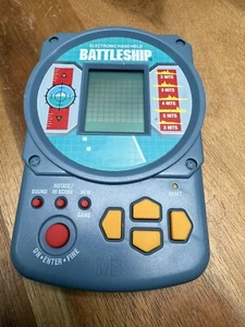 Battleship Game ~ Electronic ~ Hand Held Arcade ~ Milton Bradley ~ Vintage - Picture 1 of 2