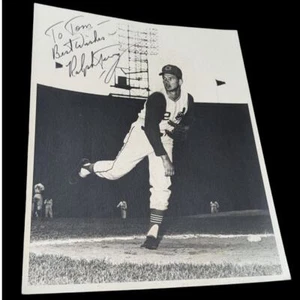 Ralph Terry Cleveland Indians Autograph 8x10 Photo Signed Photograph Vintage - Picture 1 of 2
