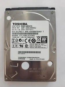 MQ01ABD075, HDKBB97R0A01 T, AA02/AX003J, 18 OCT 2013,Toshiba 750Gb 2.5" SATA HDD - Picture 1 of 2