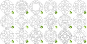 ArtCAM Kit 40 DXF 2D Files Decoration CNC Router Milling And Laser Woodworking - Picture 1 of 3