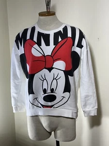 Minnie Mouse Disney Crewneck Sweatshirt White Mickey Co M Cartoon - Picture 1 of 7