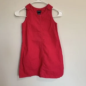 Ralph Lauren Pink Corduroy Kids Overall Dress Sleeveless Girls 6Y BNC1 - Picture 1 of 7