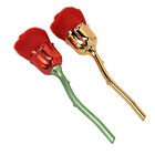 2pcs Rose Shape Nail Brush Dust Removal Thickened Die Cast Rose Manicure VIS