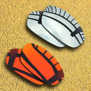 2 paia di lenti di ricambio per-OAKLEY frullatore polarizzato-argento specchio e rosso arancione - Foto 1 di 7