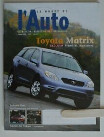 Le Monde de l'Auto January 2002 Toyota Matrix Saturn Vue Saab 9-5 Audi A4