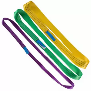 1T 2T 3T Tonne Ton Heavy Duty Endless Round Lifting Sling Lift Pull Strap Rope - Picture 1 of 7