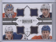 2013 Dominion Quad Jerseys /50 Devan Dubnyk Sam Gagner Justin Schultz Rookie RC