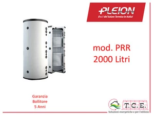 Accumulo Puffer Due Scambiatori Interni PLEION mod PRR - 2000L Doppio Serpentino - Picture 1 of 1