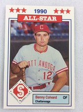 1990 Southern League All Stars Baseball Card #25-Benny Colvard, Chattanooga