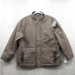 Walls Insulated Duck Canvas Full Zip Jacket Quilt Lined Mens 2XL Brown New - Picture 1 of 10