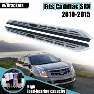 2PCS Running Boards Side Steps For Cadillac SRX 2010-2015 Fixed Pedals Nerf Bars — 第 1/4 张图片