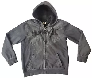 Hurley Jacke Hoodie Herren Größe L anthrazit schwarz Reißverschluss - Bild 1 von 11