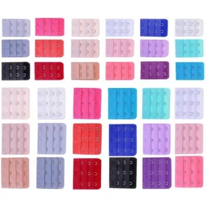 36Pcs Bra Extenders 3 Hook and 2 Hook 3 Rows Bra Extension Fastener Bra Strap... - Picture 1 of 8