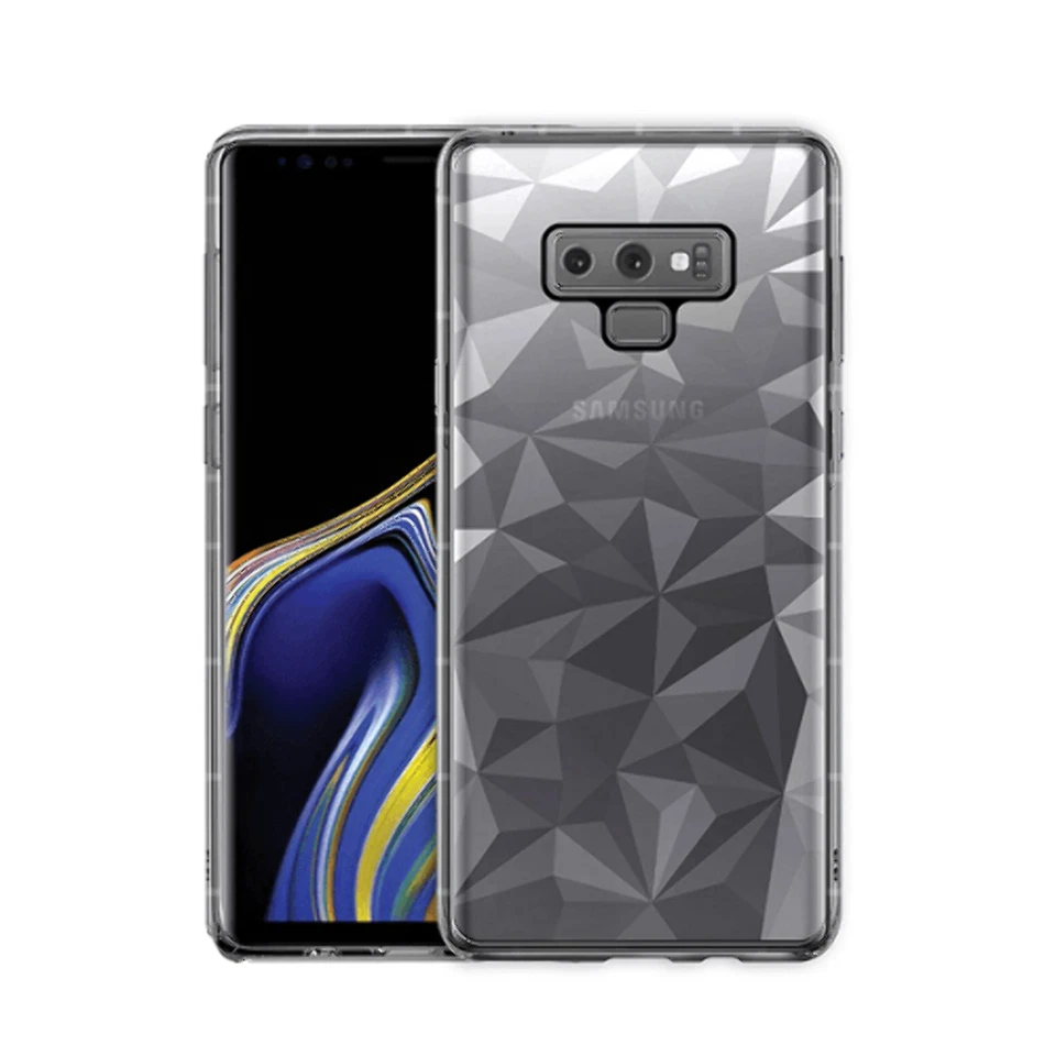 Thin Slim Diamond Pattern Protective Case Cover Clear For Samsung Galaxy Note 9 - Image 1 of 1