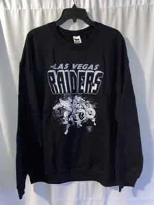 Las Vegas Raiders Avengers Throwback Sweatshirt Junk Food Mens XL - Picture 1 of 4