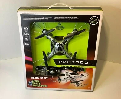 Nuevo en caja Protocol Dronium 4 CH RC Video Drone Cámara HD Foto 1 de 4