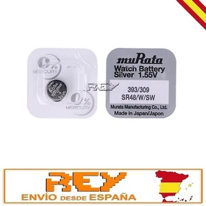 Pila Boton MURATA 393 / 309 (sr48sw / w) Tipo Botón Blister Nuevo b151 vr - Imagen 1 de 8