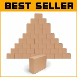 40 Pack 12x9x4 Eco-Friendly Cardboard Shipping Boxes for Packing & Moving - Picture 1 of 11