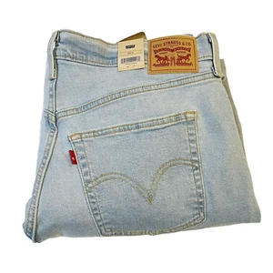 NEW LEVIS Women's 18W x 32 RIBCAGE Bootcut Denim Jeans Button Fly Plus Size NWT - Picture 1 of 11