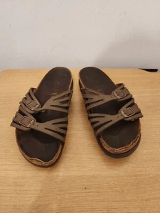 Birkenstock Granada Leather Size 7 Sandals - Picture 1 of 5