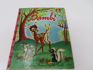 Bambi A Mickey Mouse Club Book 1948 VINTAGE Walt Disney Children's Book - Picture 1 of 4