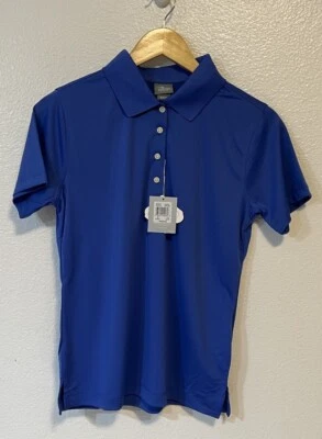 Camisa de rendimiento de manga corta para dama azul real PAGE & TUTTLE pequeña (bin K) Foto 1 de 4