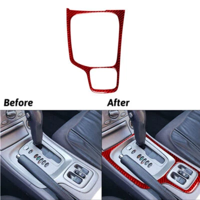 Cubierta de cuadro de panel de cambio de marchas de fibra de carbono rojo para Toyota Celica 2001-2005 Foto 1 de 4