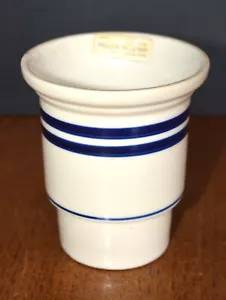 Taza tarro boticario de gres de colección GAILSTYN-SUTTON Towle Co. Japón RAYAS AZULES - Imagen 1 de 6