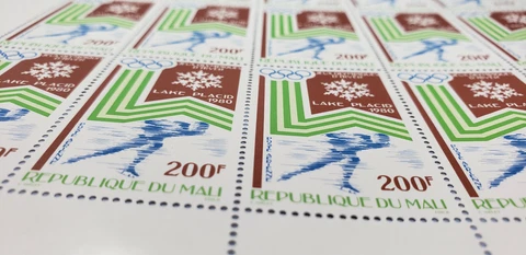 Mali 1980 13th Winter Olympic Games, Lake Placid MNH sheet Cover