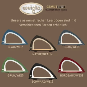 WEIGLA- Leerbogen asymmetrisch I Erzgebirge Holzkunst I DIY LED Lichterbogen - Picture 1 of 31