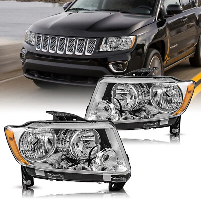 Par de faros halógenos para Jeep Grand Cherokee 2011-2013 11-17 brújula Foto 1 de 4