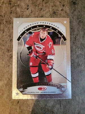 1997-98 DONRUSS PREFERRED SILVER / 85 GEOFF SANDERSON CAROLINA HURRICANES - Image 1 of 2