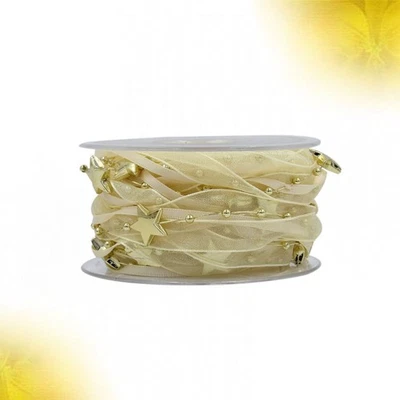  1 Rolle 5M Weihnachtsperle Band Kunststoff Pentagramm Perlen Garn Girlande Band - Bild 1 von 4