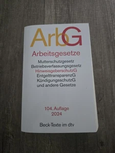 Arbeitsgesetze 104.Auflage 2024 Beck-Texte - Bild 1 von 3