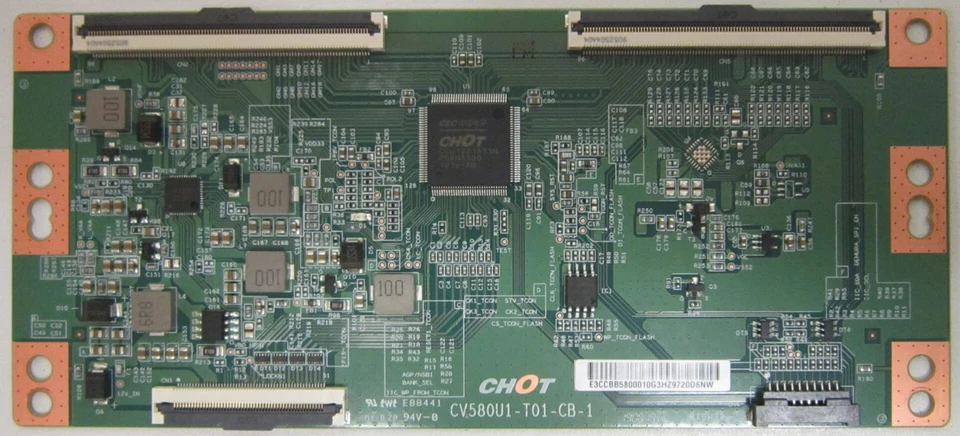 Vizio V585-G1 T-Con Board CV580U1-T01-CB-1 (E88441) - Insignia NS-58DF620NA20 - Image 1 of 4