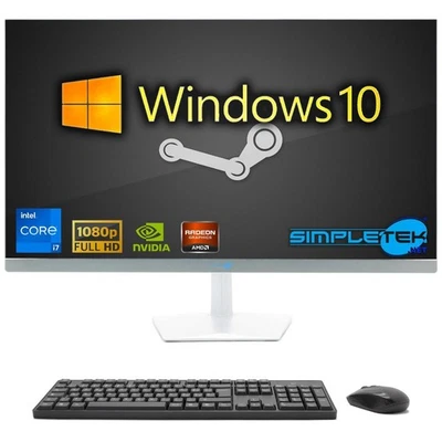 AIO All In One I7 27" Win10 16GB 480GB GPU GT730 4GB PC Computer Editing Gaming - Image 1 of 4