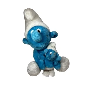 "Pitufo Peyo 1981 vintage con peluche de bebé de 10"" juguete de peluche" - Imagen 1 de 8