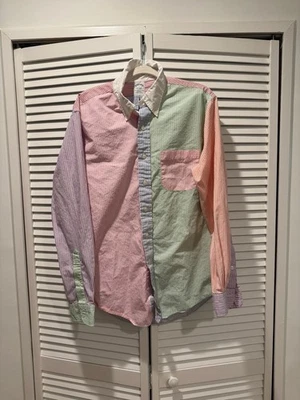 Brooks Brothers Men’s Large Slim Fit L Fun Shirt Button-Down Striped Multi-color - Image 1 of 2