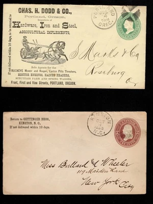 29个早期美国盖章信封,包括广告套 — 第 1/4 张图片