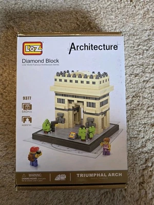 New Loz Architecture Building Diamond Block 9377 640 pieces Triumph Arch - Image 1 of 4