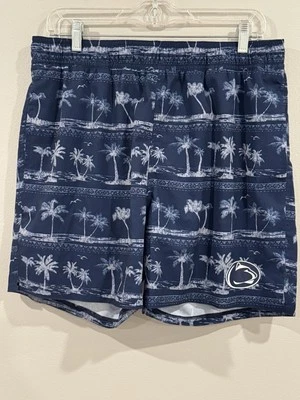 Penn State Nittany Lions Swim Shorts Mens Large  Colosseum Palm Tree Mesh Lined - Image 1 of 4