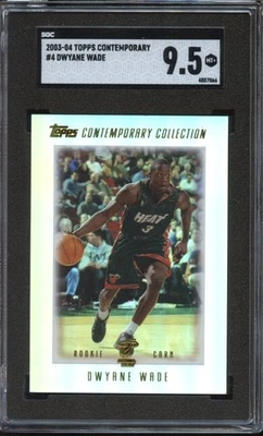 2003 Topps Contemporary Dwyane Wade #4 - HOF Rookie RC - SGC 9.5 MINT+ - Image 1 of 2