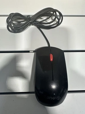 Genuine Lenovo Wired USB Mouse Optical Mouse 2 Button Scroll - Image 1 of 4