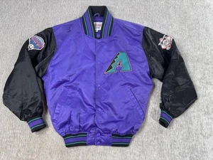 Vintage Arizona Diamondbacks Diamond Collection Starter Satin Jacket Purple MD - Bild 1 von 14