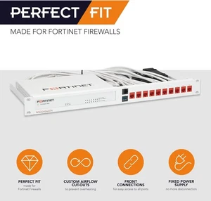 Rackmount.IT RM-FR-T10 1U Shelf FortiGate 60F 61F 70F Rack Mount Open Box - Foto 1 di 6