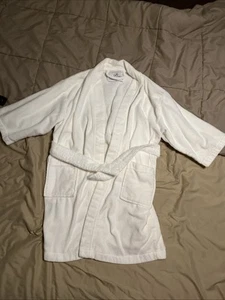 Boca Terry Kids Cotton Luxury Robe White Kids Size Unisex Large Send Offer Buy - Picture 1 of 13