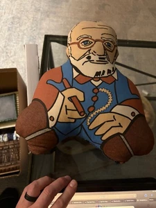 Vintage 1988 Kissen Sigmund Freud Philosophen Plüsch Stofftier Doctor Buddy - Bild 1 von 3