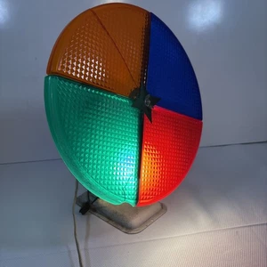 Spartus Rotating Color Wheel For Tinsel Tree Christmas USA Gold Tone - Picture 1 of 15
